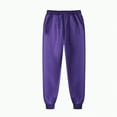 thumbnail image 1 of TOWED22 Men's Cotton Sweatpants Open Bottom Athletic Jogger Sweatpants Lightweight Sweat Pants Lounge Pants with Pockets(Purple,L), 1 of 3