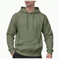 thumbnail image 1 of TOWED22 Men's Fleece Pullover Hoodie Loose Fit Soft Hooded Sweatshirt With Pockets(AG,XL), 1 of 9