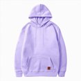 thumbnail image 1 of TOWED22 Men's Hoodies Loose Fit Pullover Casual Fashion Long Sleeve Hooded Sweatshirts with Pocket(Purple,3XL), 1 of 5