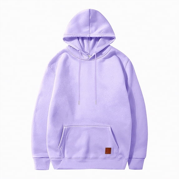 TOWED22 Men's Hoodies Loose Fit Pullover Casual Fashion Long Sleeve Hooded Sweatshirts with Pocket(Purple,3XL)