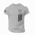 thumbnail image 1 of TOWED22 Men's Patriotic Shirts Distressed American Flag Workout Gym Muscle T-Shirts Grey,XXL, 1 of 4
