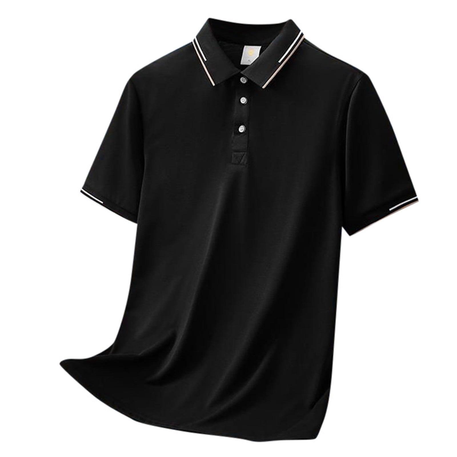 Mens Casual Short Sleeve T Shirt Polo Shirt