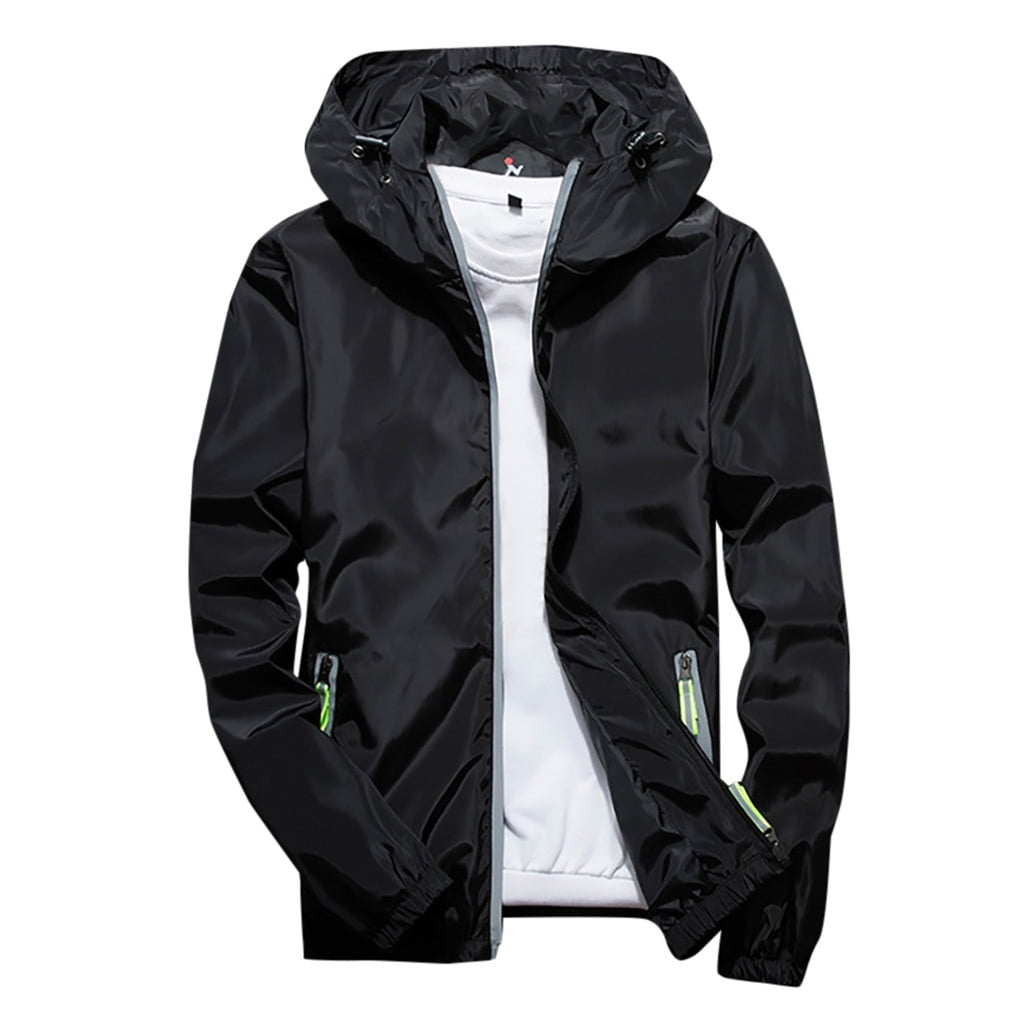TOWED22 Men's Rain Jacket with Hood Waterproof Windbreaker Raincoat for ...