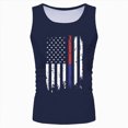 thumbnail image 1 of TOWED22 Men's Sleeveless Workout Swim Shirt Athletic Running Gym Muscle Beach Tank Top Big and Tall(Dark Blue,XXXL), 1 of 5
