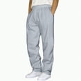 thumbnail image 1 of TOWED22 Men's Sweatpants Athletic Drawstring Open Bottom Pants Workout Running Lounge Pants with Pocket for Men(GY1,M), 1 of 4