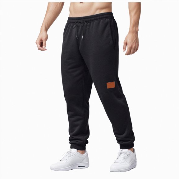 TOWED22 Men's Sweatpants with Pockets Athletic Pants Traning Track Pants Joggers for Men Soccer, Running, Workout(Black,L)