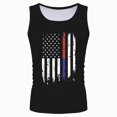 thumbnail image 1 of TOWED22 Men's Tank Tops Stripe Sleeveless Muscle Tank Tops Mens Shirt for Workout Gym Jogging(Black,L), 1 of 5