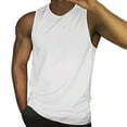 thumbnail image 1 of TOWED22 Tank Tops Men Mens Summer Tank Top Breathable Large Size Casual Sleeveless Loose Print(White,4XL), 1 of 3