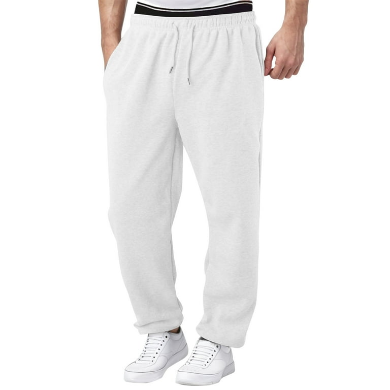 White basic sweatpants hotsell