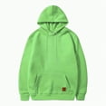 thumbnail image 1 of TOWED22 Mens Pullover Hoodies Long Sleeve Casual Lightweight Fashion Hooded Sweatshirt with Kanga Pockets(Light Green,3XL), 1 of 5