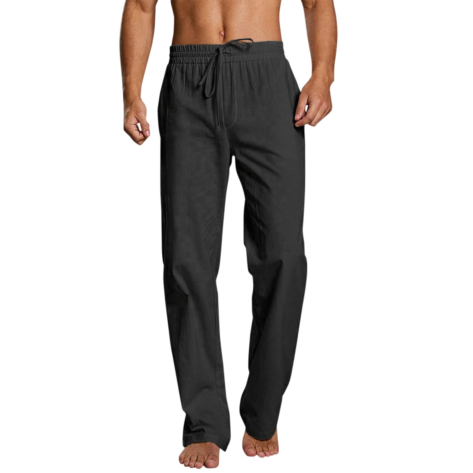 TOWED22 Mens Sweatpants Open Bottom,Wide Leg Sweatpants for Men Loose ...