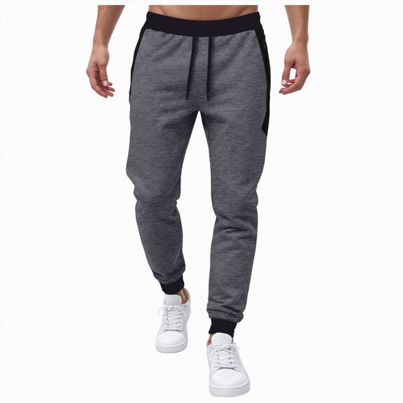 TOWED22 Mens Sweatpants Tapered Athletic Joggers Workout Running Jogging Track Pants with Pockets(Dark Gray,XL)