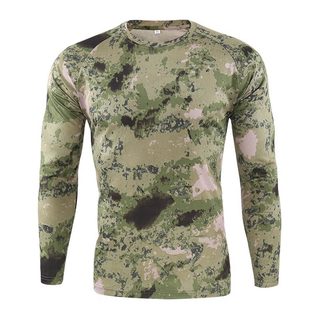 Freshvent Men's Graphic Long Sleeve Water T-shirt