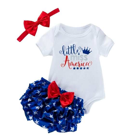 TOWED22 Newborn Baby Girl Clothes Daddys Girl Short Sleeve Romper Floral Shorts Headband Infant Summer Outfits(Blazer,3-6 M)
