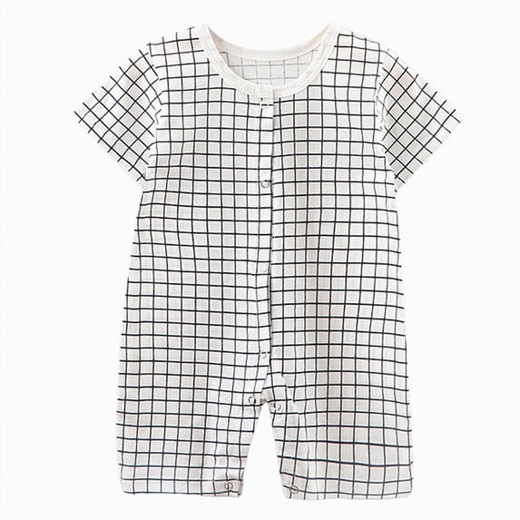 TOWED22 Newborn Boy Football Romper Infant Baby Waffle Knit Summer Clothes Embroidery Excavator Short Sleeve Stripe Jumpsuit Light Gray,12-18 M