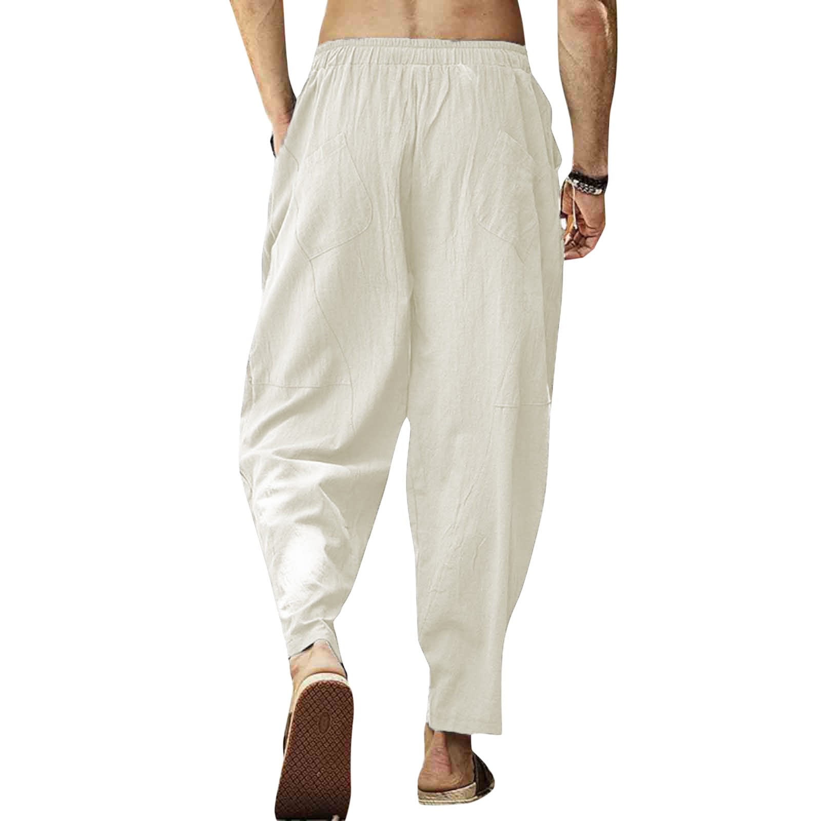 TOWED22 Pants for Men,Men's Joggers Sweatpants Open Bottom Straight Leg