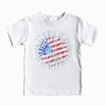thumbnail image 1 of TOWED22 Patriotic Girls Summer T-Shirts 4th of July Red White Blue Tee Tops for Kids USA Independence Day Outfit(White,11-12 Y), 1 of 4