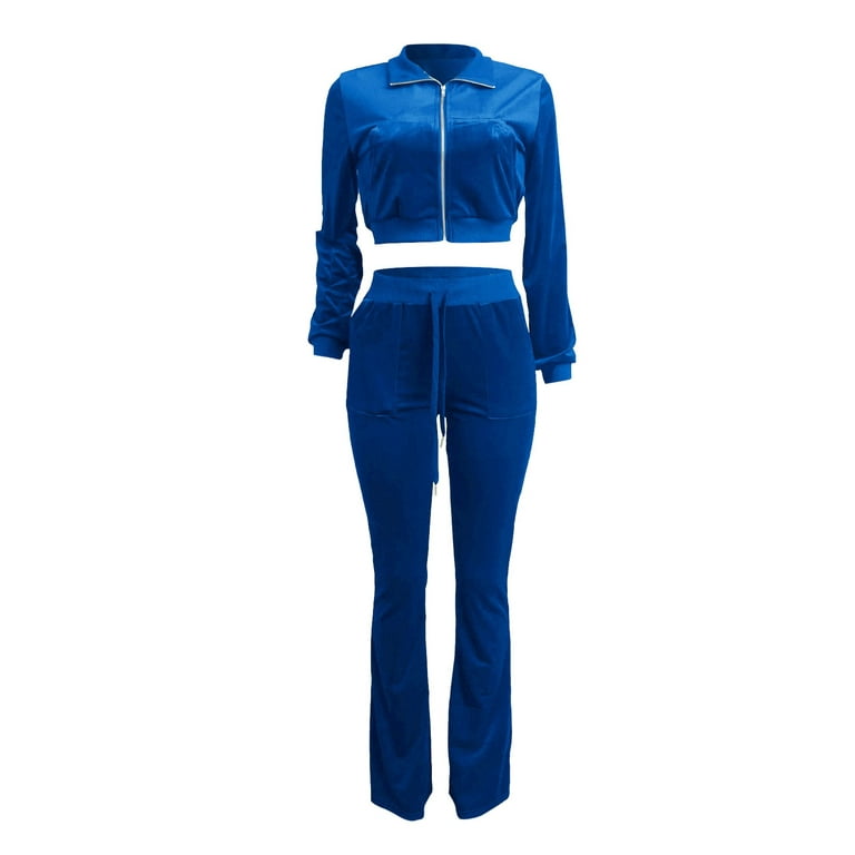 Plus Size Women's Two Piece Sweatsuit Outfits Spring And Fall