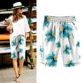 thumbnail image 1 of TOWED22 Shorts Women,Womens Shorts Womens Sweat Shorts Casual Summer Comfy Shorts Elastic Running Shorts Blue,L, 1 of 3