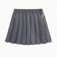 thumbnail image 1 of TOWED22 Skirts for Girls Pleated Skirt A-line Tennis Outfits High Waisted School Uniform Skirts with Shorts(A04-Grey,4-5 Y), 1 of 9