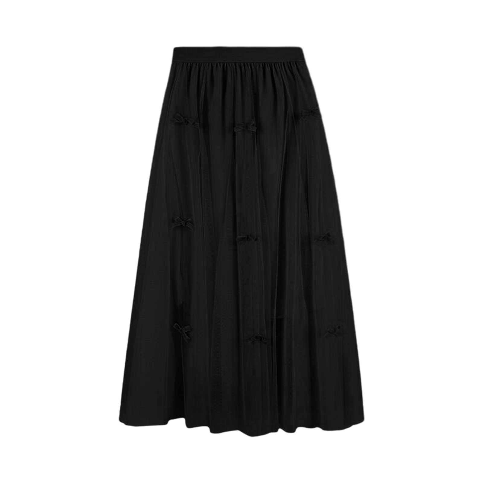 NIEWTR Skirts for Women Long Vintage Tulle Tutu Skirt Butterfly ...