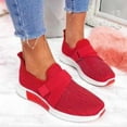 thumbnail image 1 of TOWED22 Sneakers for Women's Comfortable Walking Shoes Lightweight Casual Tennis Shoes Non Slip Sneakers(Red,9), 1 of 4