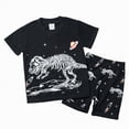 thumbnail image 1 of TOWED22 Summer Outfit Toddler Baby Boy Motorcycle Short Sleeve T-Shirt Shorts Set Infant Boy Clothes 2Pcs Set White,3-4 Y, 1 of 9