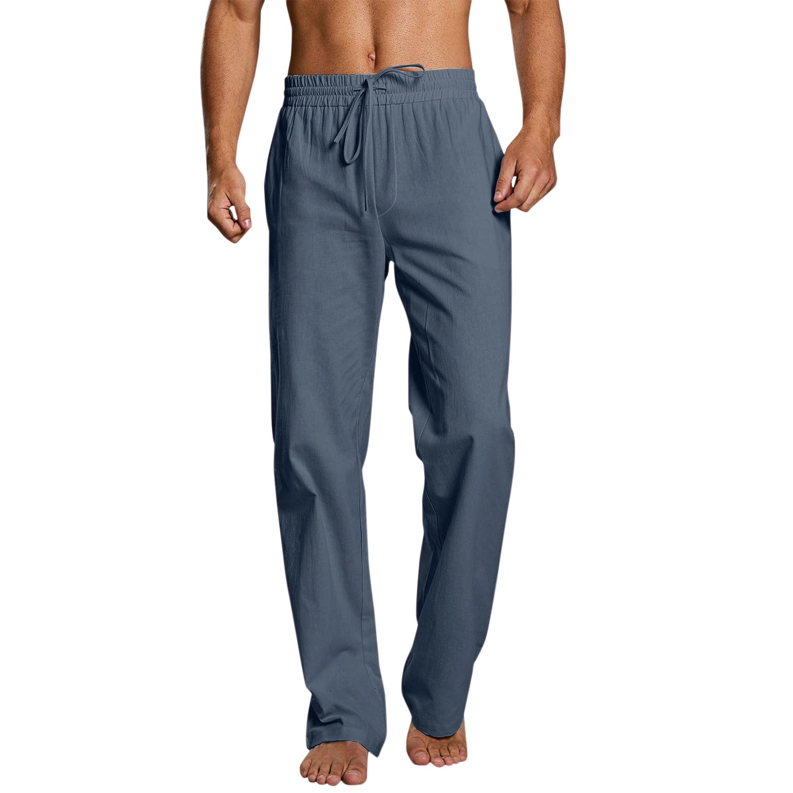 Umitay Men's Underwear Fashion Men's Long Pants Leg Low Waist Comfortable  Sports Fitness Cotton Sweat Absorbing Pants 