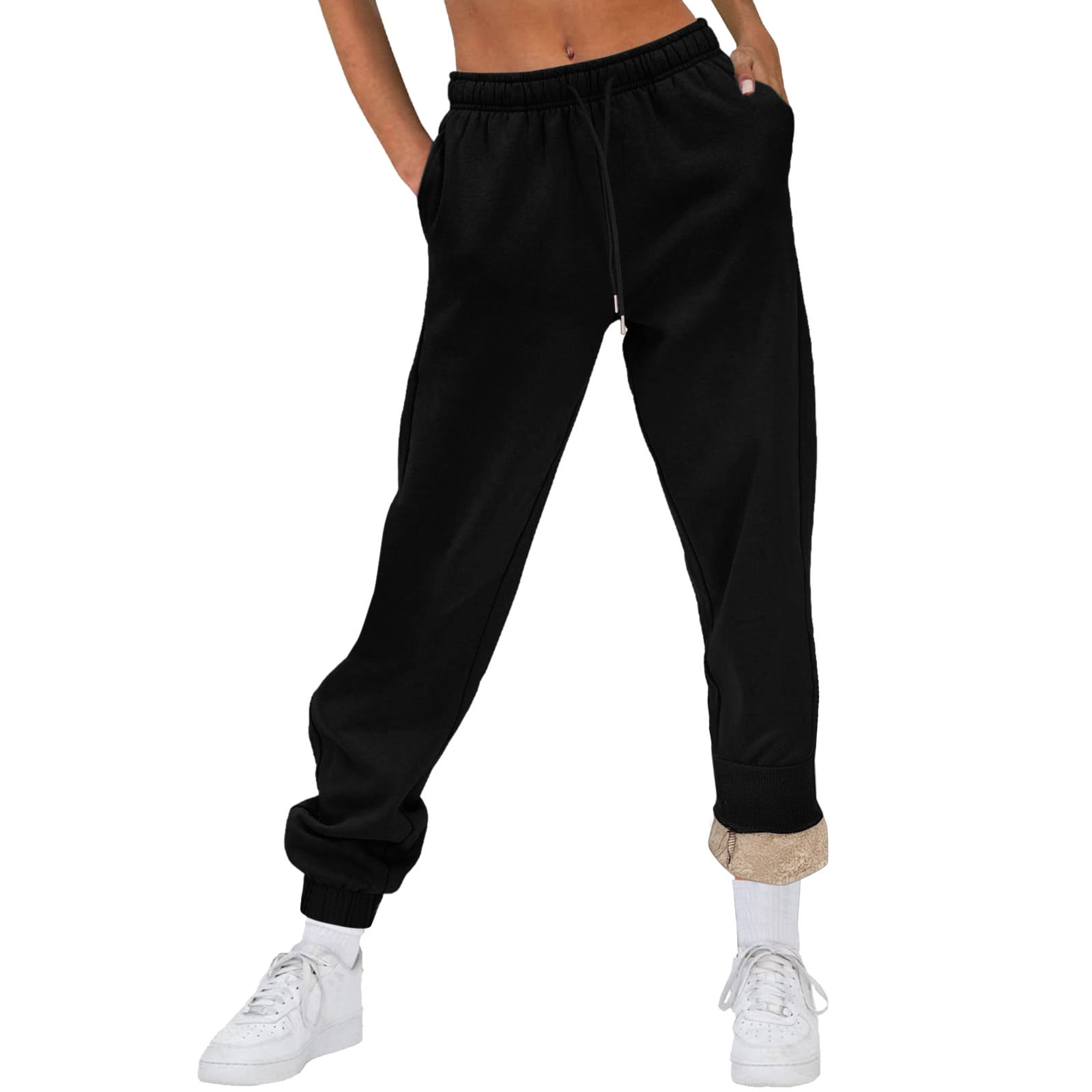 TOWED22 Petite Sweatpants For Women,Black Sweatpants Women Women Casual  Fashion Independent Prints Bottom Sweatpants Pockets High Waist Sport  Gyms(Yellow,XXL) 