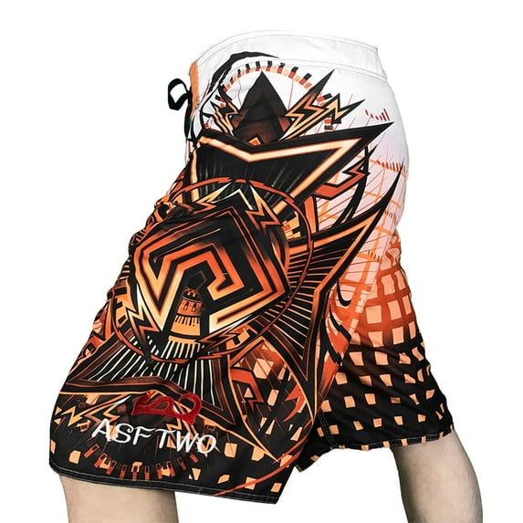 TOWED22 Swim Trunks Men,Mens Shorts Men's Summer Fun 3D Digital Print Beach Pants with Pocket Shorts Elastic Waist Orange,S