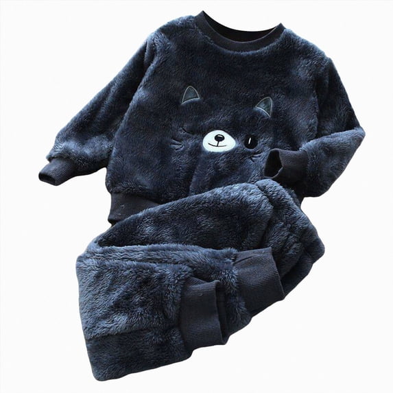 TOWED22 Toddler Baby Boy Clothes Fall Winter Fleece Outfits Color Block Sweatshirt & Jogger Pants Set 6 12 18 Months 2T 3T 4T 5T 6T Size:18-24 M,Color:Dark Blue