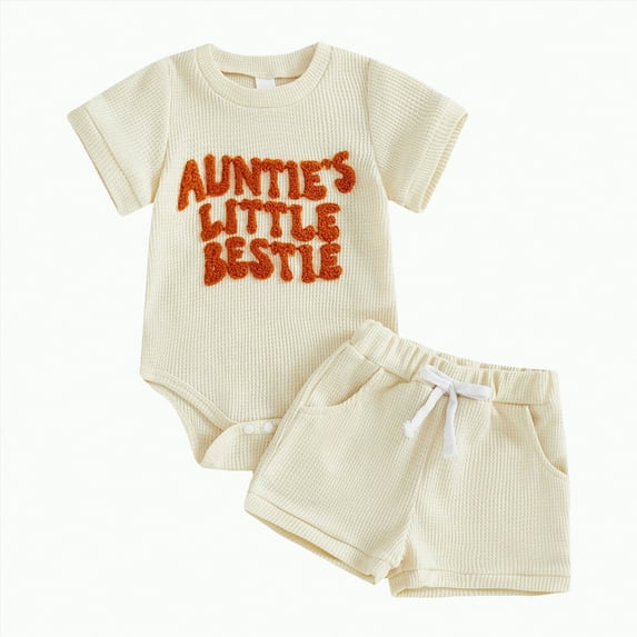 TOWED22 Toddler Baby Boy Clothes Short Sleeve Pumpkin T Shirt Boy Shorts Cute Outfit Infant Boys Clothing Set(Light Yellow,3-6 M)