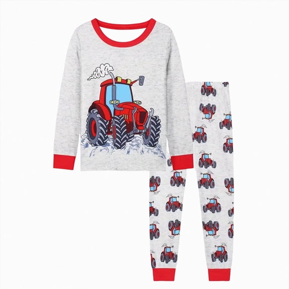 TOWED22 Toddler Baby Boy Fall Winter Clothes Embroidery/Print Long Sleeve Sweatshirt Pullover Tops + Pants Outfit Set Size:2-3 Y,Color:Red