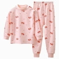 thumbnail image 1 of TOWED22 Toddler Baby Boy Fall Winter Outfits Printed Crewneck Sweatshirt Casual Pants 2Pcs Clothes Set Size:6-12 M,Color:Light Pink, 1 of 9