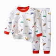 thumbnail image 1 of TOWED22 Toddler Baby Boy Football Outfits 6 12 18 24 Months 2T 3T 4T 5T 6T Clothes Game Day Sweatshirt + Pants Waffle Set Fall Size:2-3 Y,Color:White, 1 of 5