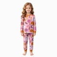 thumbnail image 1 of TOWED22 Toddler Baby Boy Girls Halloween Pajamas Set Kids Pumpkin Ghost Sleepwear 2 Pcs Pjs Cute Cartoon Print Long Sleeve Top and Pants for 1-10 Years(Pink,8-9 Y), 1 of 9
