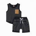 thumbnail image 1 of TOWED22 Toddler Baby Boy Golf Outfit Golf Embroidery Short Sleeve T-Shirt Plaid Shorts Set 2Pcs Infant Summer Clothes Black,18-24 M, 1 of 6