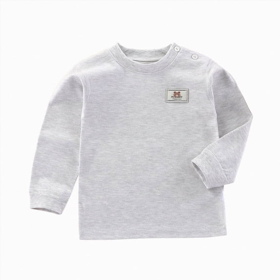 TOWED22 Toddler Baby Boy Graphic Long Sleeve T-Shirt Excavator Tops Kids Striped Tees,Grey,1-2 Y
