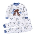 thumbnail image 1 of TOWED22 Toddler Baby Boy Outfits Clothing Sets Checkerboard Long Sleeve Sweatshirt Pants Fall Winter Plaid Clothes Set(Blue,4-5 Y), 1 of 5