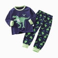 thumbnail image 1 of TOWED22 Toddler Baby Boy Outfits Cotton Graphic Print Long Sleeve Sweatshirt Tops Tee Elastic Joggers Pants 2pcs Fall Winter Clothes Clothing(Green,3-6 M), 1 of 6