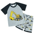 thumbnail image 1 of TOWED22 Toddler Baby Boy Summer Baseball Outfit Letters Print T-shirt Tops and Baseball Shorts 2Pcs Casual Clothes Set(Grey,7-8 Y), 1 of 9