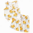thumbnail image 1 of TOWED22 Toddler Baby Boy Summer Clothes 2pcs Outfits Sleeveless Top Tee + Graphic Drawstring Shorts Breathable Set(White,12-18 M), 1 of 7