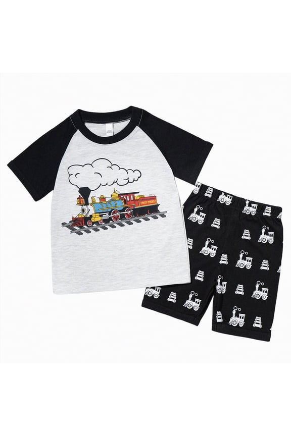 Toddler Baby Boy Summer Clothes Retro Camo Hunting Shirts T-Shirt + Camouflage Shorts Set 6 12 18 24 Months 2T 3T(Grey,4-5 Y)