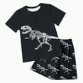 thumbnail image 1 of TOWED22 Toddler Baby Boy Summer Clothes T-Shirts and Shorts 2 Pcs Dinosaur Short Set Summer Clothes Outfit(Black,4-5 Y), 1 of 6