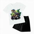 thumbnail image 1 of TOWED22 Toddler Baby Boy Summer Outfit Short Sleeve T Shirt Shorts Set 6 12 18 24 Months 2T 3T 4T Baby Neutral Clothes(White,9-10 Years), 1 of 4