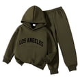 thumbnail image 1 of TOWED22 Toddler Baby Boys Clothes Letter Printed Hoodie Sweatshirt Tops+ Long Pants 2PCS Outfits Set,AG,5-6 Y, 1 of 5