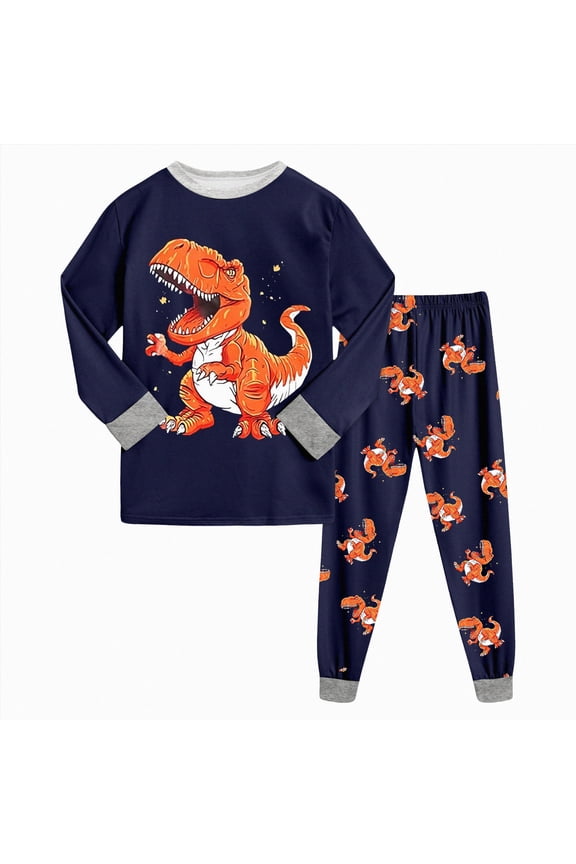 Toddler Baby Fall Outfit Embroidery Long Sleeve Sweatshirt Pants Set 2pcs Cute Baby Boy Winter Clothes Clothing Set(Orange,3-4 Y)