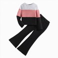 thumbnail image 1 of TOWED22 Toddler Baby Girl 2 Piece Fall Winter Clothes Long Sleeve Crewneck Sweatshirt and Joggers Cute Outfits Set(Black,10-11 Y), 1 of 7