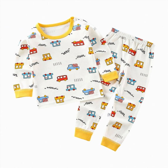 TOWED22 Toddler Baby Girl Boy Winter Clothes Outfits 2 Piece Long Sleeve Letter Print Sweatshirt and Elastic Pants Casual Clothing Set(White,5-6 Y)