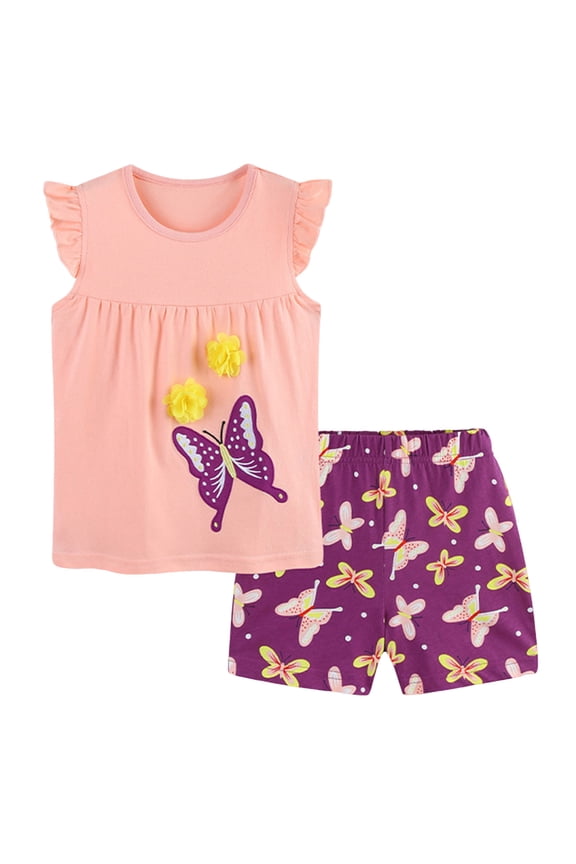 Toddler Baby Girl Clothes 12M-8Y Summer 2Pcs Outfits Sleeveless Gingham Check Top and Pocket Shorts Cute Set(Pink,5-6 Y)